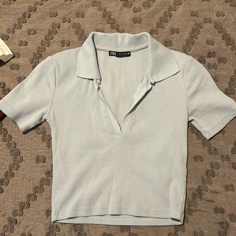 Zara Cropped Polo